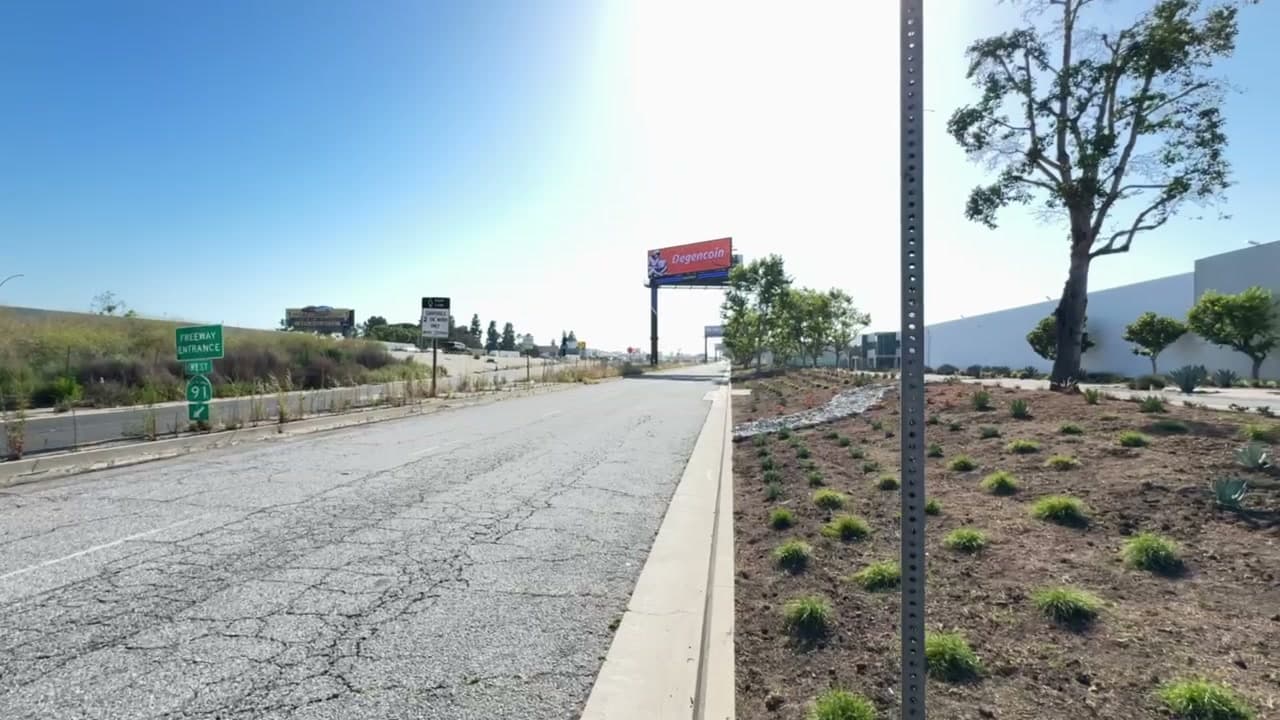 Crypto billboard advertising in Compton, Los Angeles