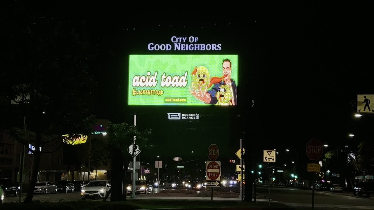 Crypto billboard advertising in Hawthorne, Los Angeles