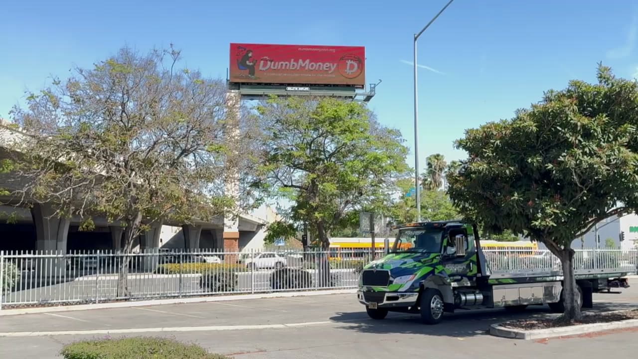 Crypto billboard advertising in Lynwood, Los Angeles